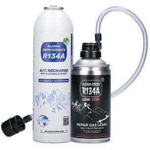 Flacon etanșant Alaska Refrigerants R134a BLACK (doar pentru sisteme A/C goale)