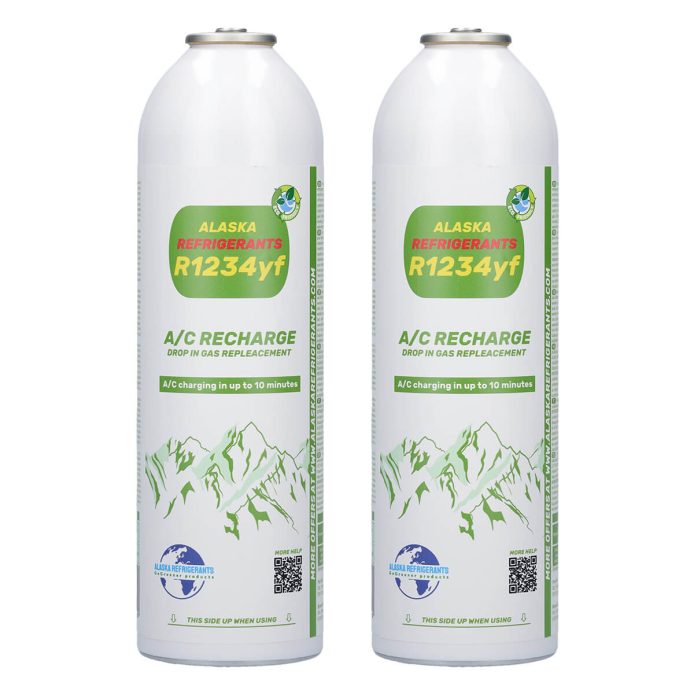 2 x Agent frigorific de înlocuire Alaska Refrigerants R1234yf pentru vehicule
