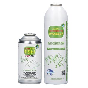 Agent frigorific de înlocuire Alaska Refrigerants R1234yf pentru vehicule + etanșant